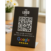 Google Review QR Code Pedestsign for Business Sockelschild