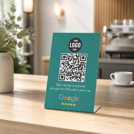 Google Review QR Code Pedestsign for Business Sockelschild