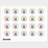 Google Review QR Code Runder Aufkleber (Blatt)