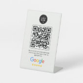Google Review QR-Code-Schild für Salons und Wimper Sockelschild (Vorderseite)