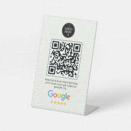 Google Review QR-Code-Schild für Salons und Wimper Sockelschild