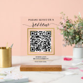Google Review QR Code Sign - Personalisiertes Gesc Acrylschild (Hochzeit)