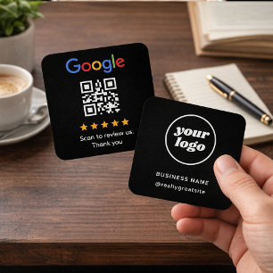 Google Review QR Code Stern Bewertung Minimalistis