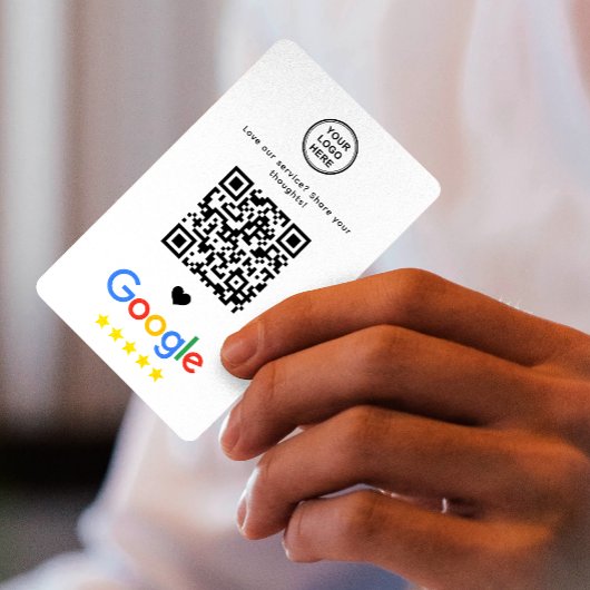 Google Review QR Code Vielen Dank Visitenkarte