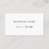 Google Review QR Code Visitenkarte (Vorderseite)