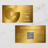 Google Review QR-Code Visitenkarte (Vorne/Hinten)