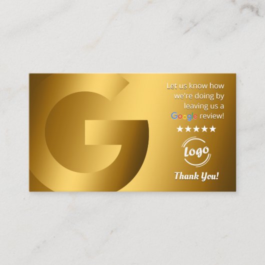 Google Review QR-Code Visitenkarte (Vorderseite)