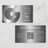 Google Review QR-Code Visitenkarte (Vorne/Hinten)