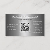 Google Review QR-Code Visitenkarte (Rückseite)