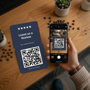Google Review QR CodeBenutzerdefiniert Bewerten Si Quadratische Visitenkarte