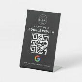 Google Review QR-Display Sockelschild (Vorderseite)