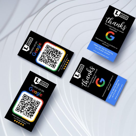 Google Review Request Card mit Logo Card Visitenkarte