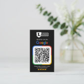 Google Review Request Card mit Logo Card Visitenkarte (Stehend Vorderseite)