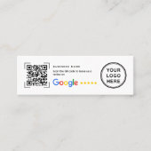 Google Review Thank You Mini Business Inserts Mini Visitenkarte (Vorderseite)