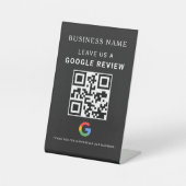 Google Review Tischdisplay Sockelschild (Vorderseite)