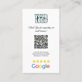 Google Review - Visitenkarte - Facebook QR Link (Rückseite)