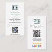 Google Review - Visitenkarte - Facebook QR Link (Vorne/Hinten)