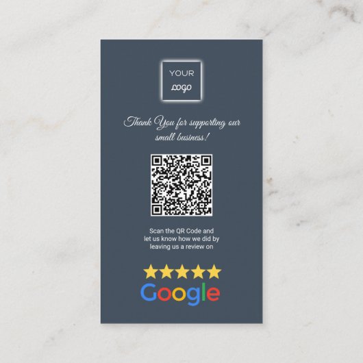 Google Review - Visitenkarte - Linkedin QR Link (Rückseite)