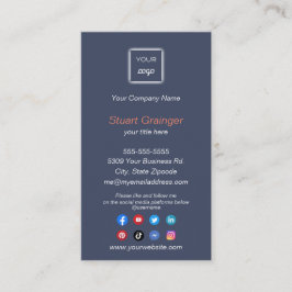 Google Review - Visitenkarte mit Social Media