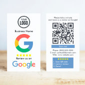 Google Review With QR Code Link Visitenkarte