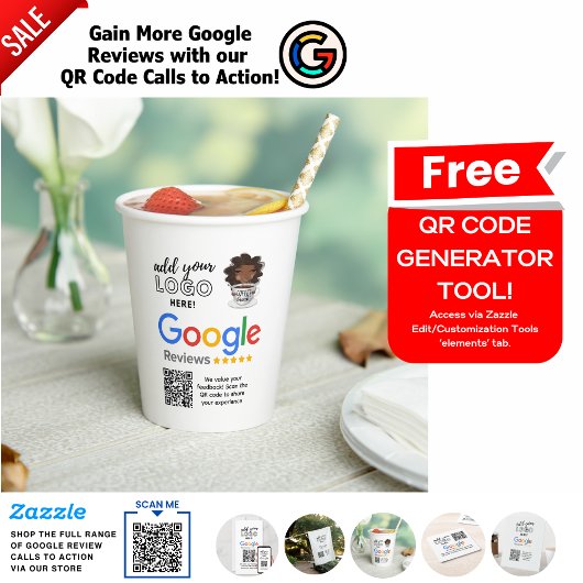 GOOGLE REVIEWS FÜR DAS BAR CAFE RESTAURANT COFFEE PAPPBECHER