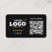 Google Reviews QR Code Business Review Link 5 Star Visitenkarte (Vorderseite)