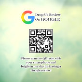 Google Reviews QR-Code-Fensteraufkleber Fensteraufkleber (Blatt 3)