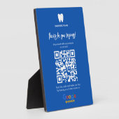 Google Reviews QR-Code von Dentist Business Link Fotoplatte (Seite)