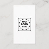 Google Reviews QR | Custom Business Feedback Link Visitenkarte (Rückseite)