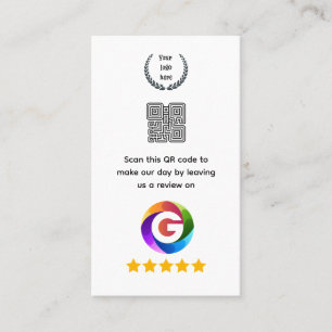 Google Reviews Tischschild QR-Code-Podest Visitenkarte