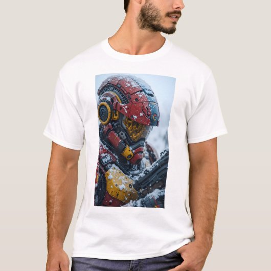 Google Roboter gepanzert Tshirt (Vorderseite)