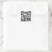 Google Ron Paul QR Quadratischer Aufkleber (Tasche)