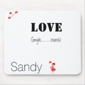 Google Search Liebe Hört Mouse Pad! Mousepad (Vorne)