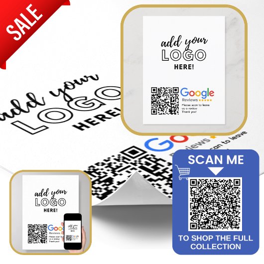 GOOGLE ÜBERPRÜFT QR-Code mit eigener Markenbezeich Poster
