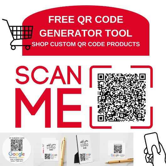GOOGLE ÜBERPRÜFT QR-Code mit eigener Markenbezeich Poster