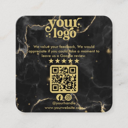 Google überprüft QR-Code Modernes Logo Business Re Begleitkarte (Vorderseite)