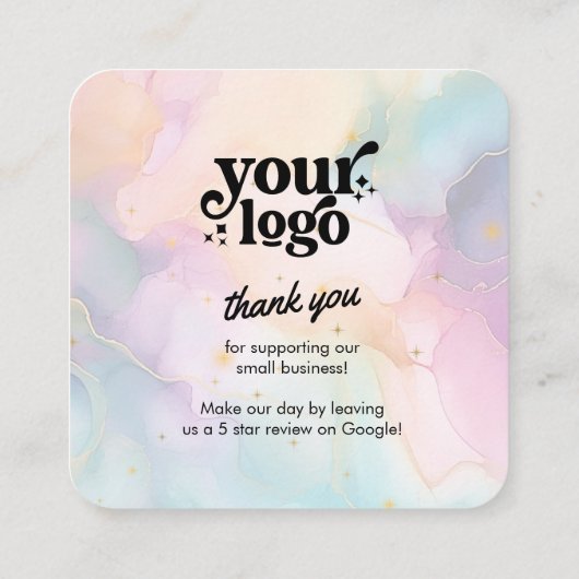 Google überprüft QR-Code Modernes Logo Business Re Begleitkarte (Rückseite)