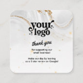 Google überprüft QR-Code Modernes Logo Business Re Begleitkarte (Rückseite)