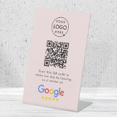 Google-Überprüfungsanforderung | QR Code Firmenlog Sockelschild