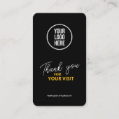 Google Verlasse uns QR Code Business überprüfen Vi Visitenkarte (Rückseite)