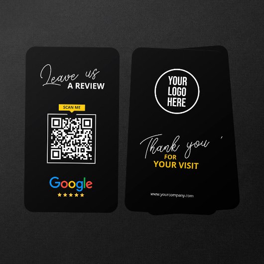 Google Verlasse uns QR Code Business überprüfen Vi Visitenkarte
