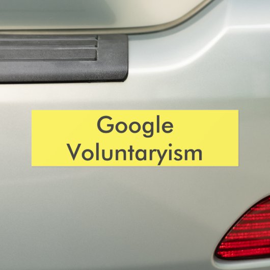 Google Voluntaryism Autoaufkleber (Auf Auto)