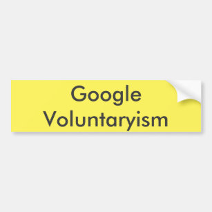 Google Voluntaryism Autoaufkleber