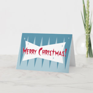 Google-Weihnachtskarte Mitte des Jahrhunderts: Blu Feiertagskarte