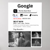 Google World's beste Mama Retro personlized Foto Poster (Vorne)