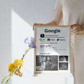 Google World's beste Mama Retro personlized Foto Poster