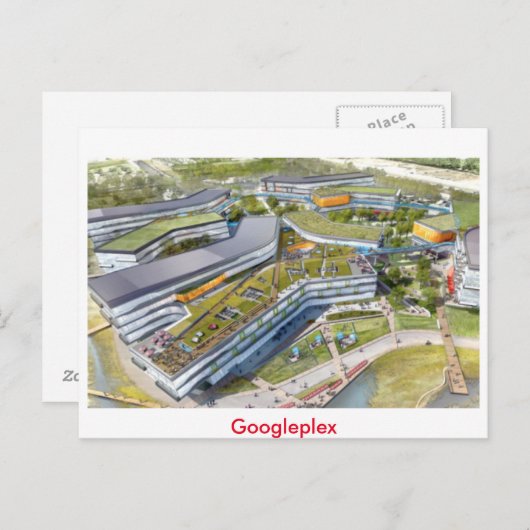 Googleplex Postkarte (Vorne/Hinten)