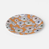 Googly Augen-Epos-Party Pappteller (Schrägansicht)