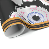 Googly Augen in Windows Geschenkpapier (Rolleneckpunkt)