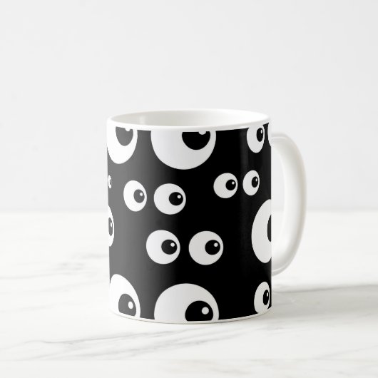 Googly Augen Kaffeetasse (VorderseiteRechts)
